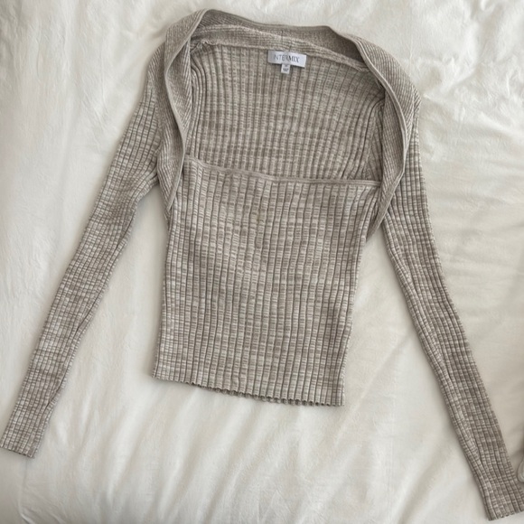 INTERMIX Raelyn Rib Knit Top - Picture 6 of 10